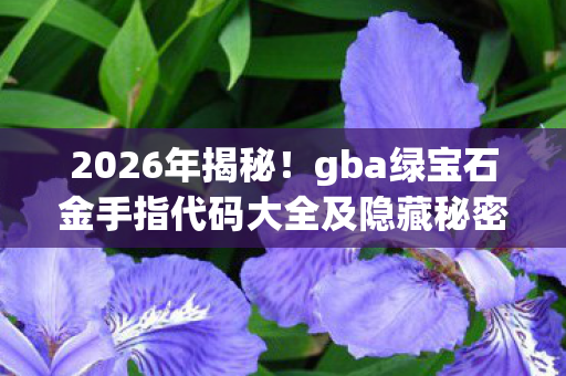2026年揭秘！gba绿宝石金手指代码大全及隐藏秘密