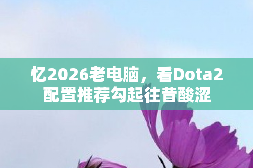 忆2026老电脑，看Dota2配置推荐勾起往昔酸涩