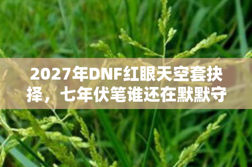 2027年DNF红眼天空套抉择,七年伏笔谁还在默默守候? 2027年DNF红眼天空套抉择,七年伏笔谁还在默默守候?