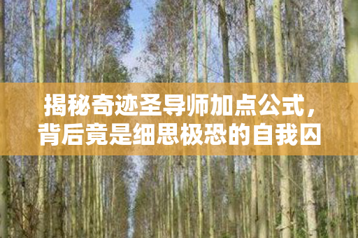 揭秘奇迹圣导师加点公式,背后竟是细思极恐的自我囚禁 揭秘奇迹圣导师加点公式,背后竟是细思极恐的自我囚禁