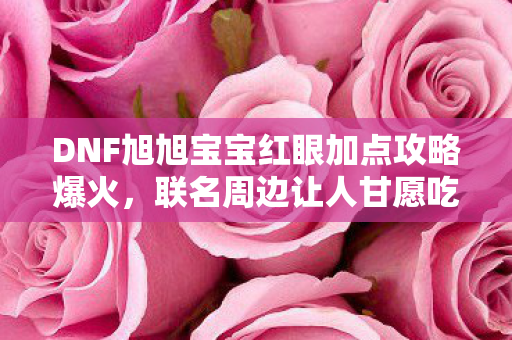 DNF旭旭宝宝红眼加点攻略爆火，联名周边让人甘愿吃土！