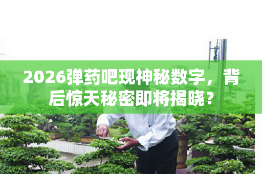 2026弹药吧现神秘数字,背后惊天秘密即将揭晓? 2026弹药吧现神秘数字,背后惊天秘密即将揭晓?