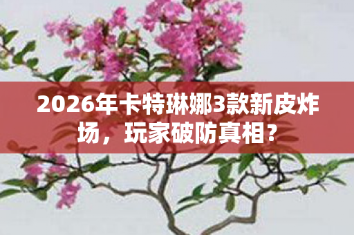 2026年卡特琳娜3款新皮炸场，玩家破防真相？