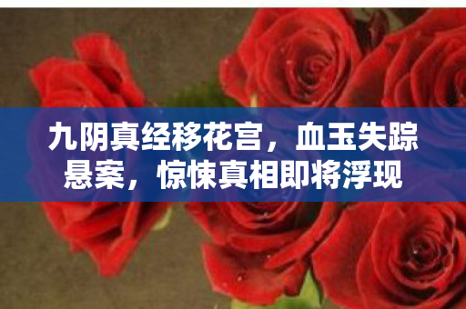 九阴真经移花宫,血玉失踪悬案,惊悚真相即将浮现 九阴真经移花宫,血玉失踪悬案,惊悚真相即将浮现