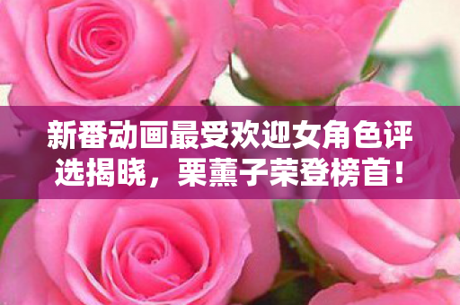 新番动画最受欢迎女角色评选揭晓，栗薰子荣登榜首！