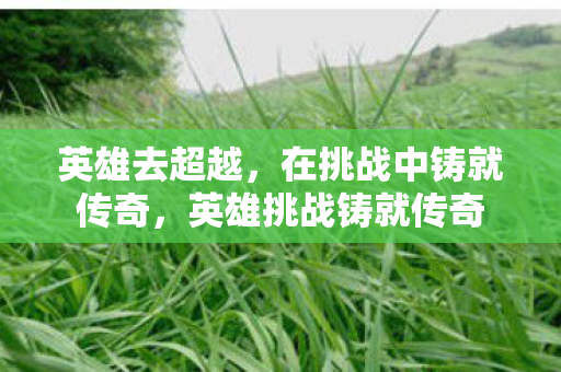 英雄去超越，在挑战中铸就传奇，英雄挑战铸就传奇