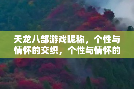 天龙八部游戏昵称，个性与情怀的交织，个性与情怀的交织，精选天龙八部游戏昵称
