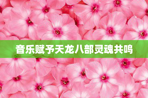 音乐赋予天龙八部灵魂共鸣