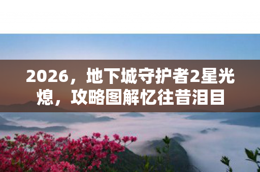 2026，地下城守护者2星光熄，攻略图解忆往昔泪目