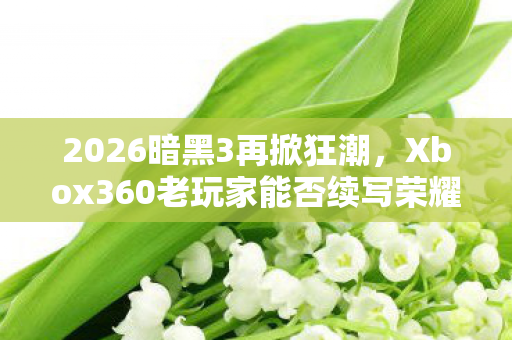 2026暗黑3再掀狂潮,Xbox360老玩家能否续写荣耀? 2026暗黑3再掀狂潮,Xbox360老玩家能否续写荣耀?