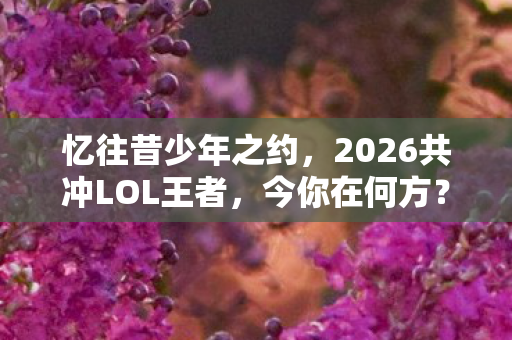 忆往昔少年之约,2026共冲LOL王者,今你在何方? 忆往昔少年之约,2026共冲LOL王者,今你在何方?