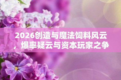 2026创造与魔法饲料风云,爆率疑云与资本玩家之争 2026创造与魔法饲料风云,爆率疑云与资本玩家之争