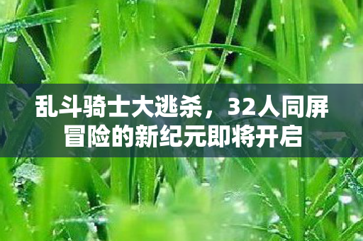 乱斗骑士大逃杀，32人同屏冒险的新纪元即将开启