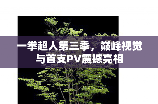 一拳超人第三季，巅峰视觉与首支PV震撼亮相
