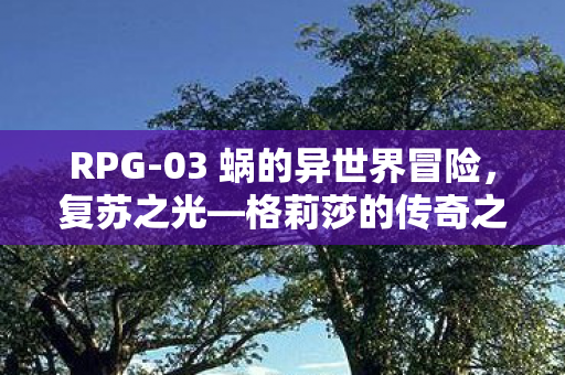 RPG-03 蜗的异世界冒险，复苏之光—格莉莎的传奇之旅