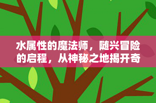 水属性的魔法师，随兴冒险的启程，从神秘之地揭开奇幻之旅