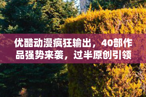 优酷动漫疯狂输出，40部作品强势来袭，过半原创引领潮流