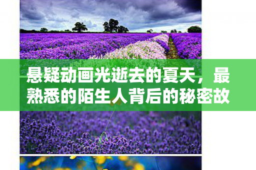 悬疑动画光逝去的夏天，最熟悉的陌生人背后的秘密故事