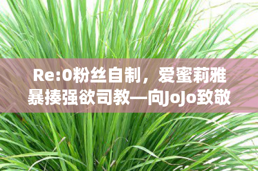 Re:0粉丝自制，爱蜜莉雅暴揍强欲司教—向JoJo致敬的玩梗盛宴