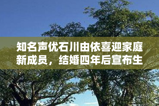 知名声优石川由依喜迎家庭新成员，结婚四年后宣布生下第一个孩子