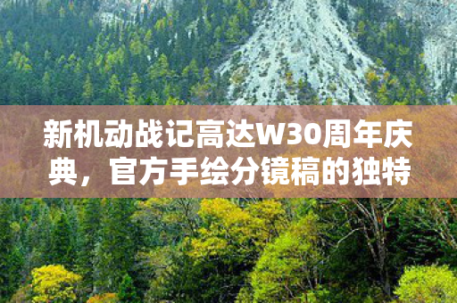 新机动战记高达W30周年庆典，官方手绘分镜稿的独特魅力