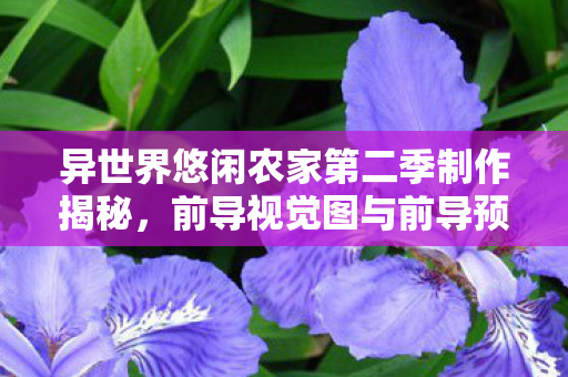 异世界悠闲农家第二季制作揭秘，前导视觉图与前导预告的幕后故事