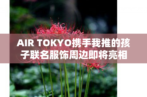 AIR TOKYO携手我推的孩子联名服饰周边即将亮相