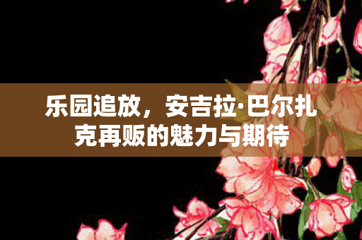 乐园追放，安吉拉·巴尔扎克再贩的魅力与期待
