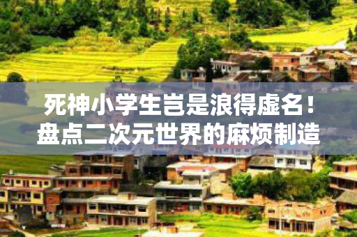 死神小学生岂是浪得虚名！盘点二次元世界的麻烦制造机