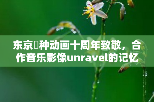 东京喰种动画十周年致敬，合作音乐影像unravel的记忆与回顾