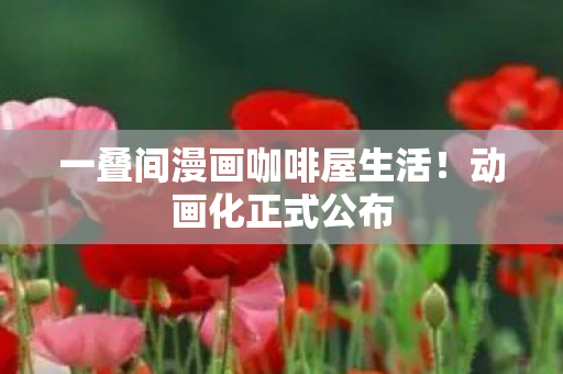 一叠间漫画咖啡屋生活！动画化正式公布