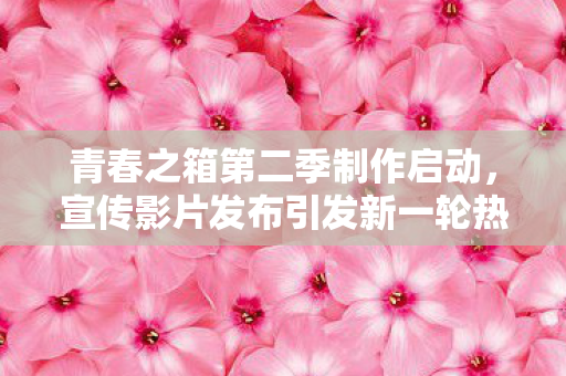 青春之箱第二季制作启动，宣传影片发布引发新一轮热议