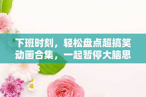 下班时刻，轻松盘点超搞笑动画合集，一起暂停大脑思考！