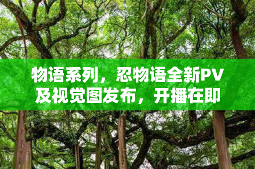 物语系列，忍物语全新PV及视觉图发布，开播在即