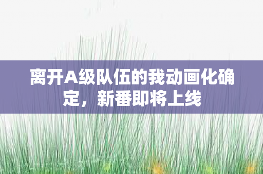 离开A级队伍的我动画化确定，新番即将上线