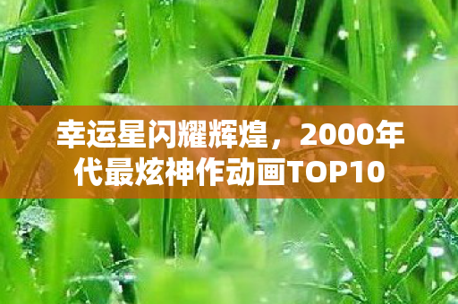 幸运星闪耀辉煌，2000年代最炫神作动画TOP10