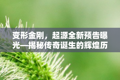 变形金刚，起源全新预告曝光—揭秘传奇诞生的辉煌历程！