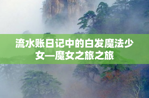 流水账日记中的白发魔法少女—魔女之旅之旅