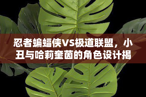 忍者蝙蝠侠VS极道联盟，小丑与哈莉奎茵的角色设计揭秘