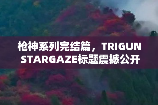枪神系列完结篇，TRIGUN STARGAZE标题震撼公开