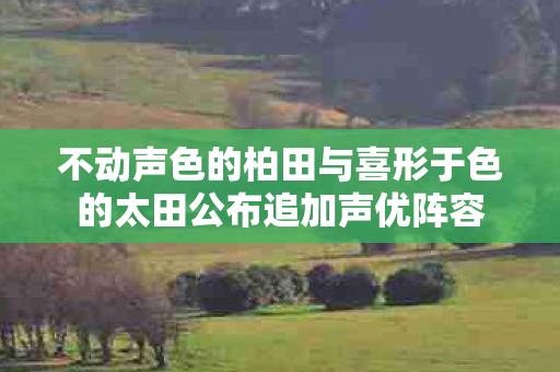 不动声色的柏田与喜形于色的太田公布追加声优阵容