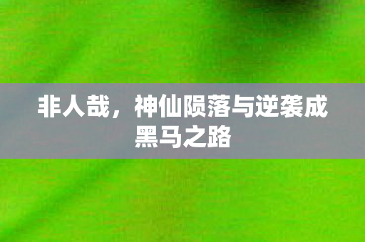 非人哉，神仙陨落与逆袭成黑马之路