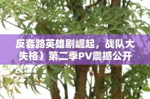 反套路英雄剧崛起，战队大失格〉第二季PV震撼公开，OP全面解禁