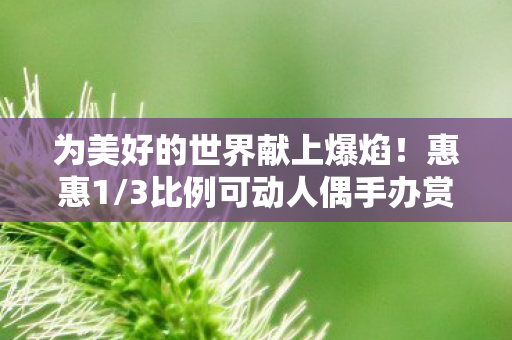 为美好的世界献上爆焰！惠惠1/3比例可动人偶手办赏析