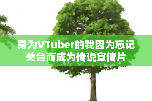 身为VTuber的我因为忘记关台而成为传说宣传片