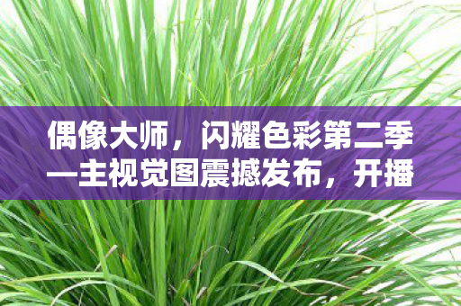 偶像大师，闪耀色彩第二季—主视觉图震撼发布，开播在即