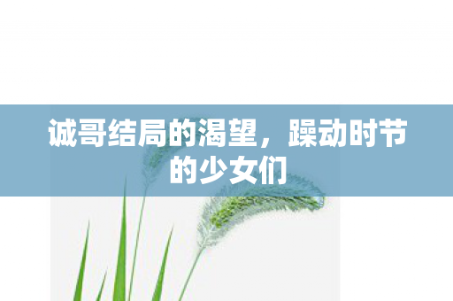 诚哥结局的渴望，躁动时节的少女们