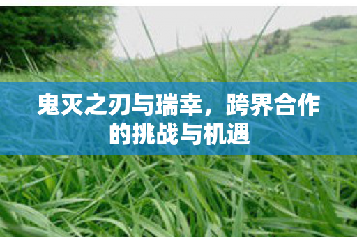 鬼灭之刃与瑞幸，跨界合作的挑战与机遇