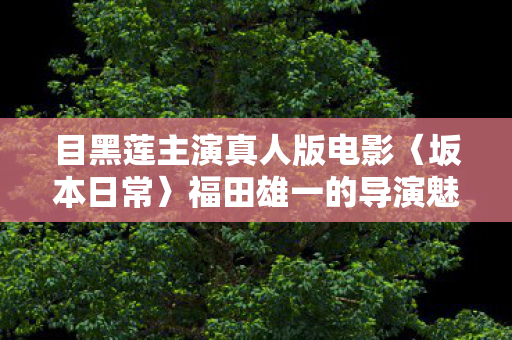 目黑莲主演真人版电影〈坂本日常〉福田雄一的导演魅力