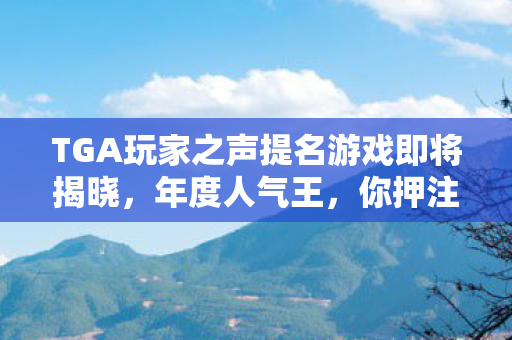 TGA玩家之声提名游戏即将揭晓，年度人气王，你押注哪一款游戏？